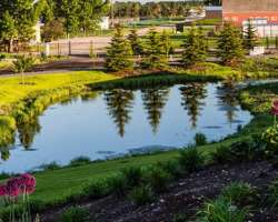 The Constructed Wetlands adds to the beauty of the garden. The sound of the water fills a new zeal in the heart of the visitors The Constructed Wetlands adds to the beauty of the garden. The sound of the water fills a new zeal in the heart of the visitors.